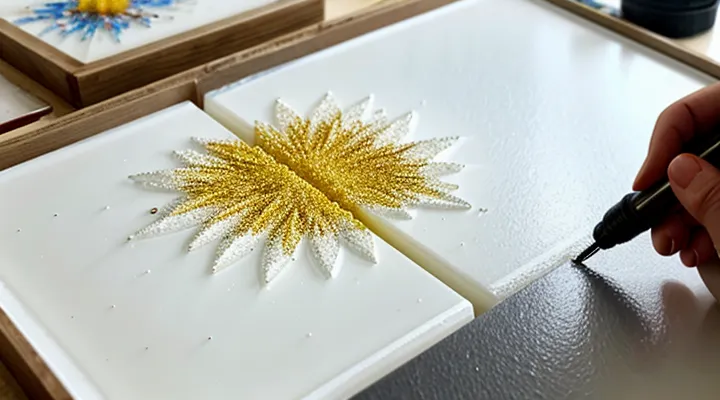 Секрет создания идеальных «сот» в технике Resin Art.